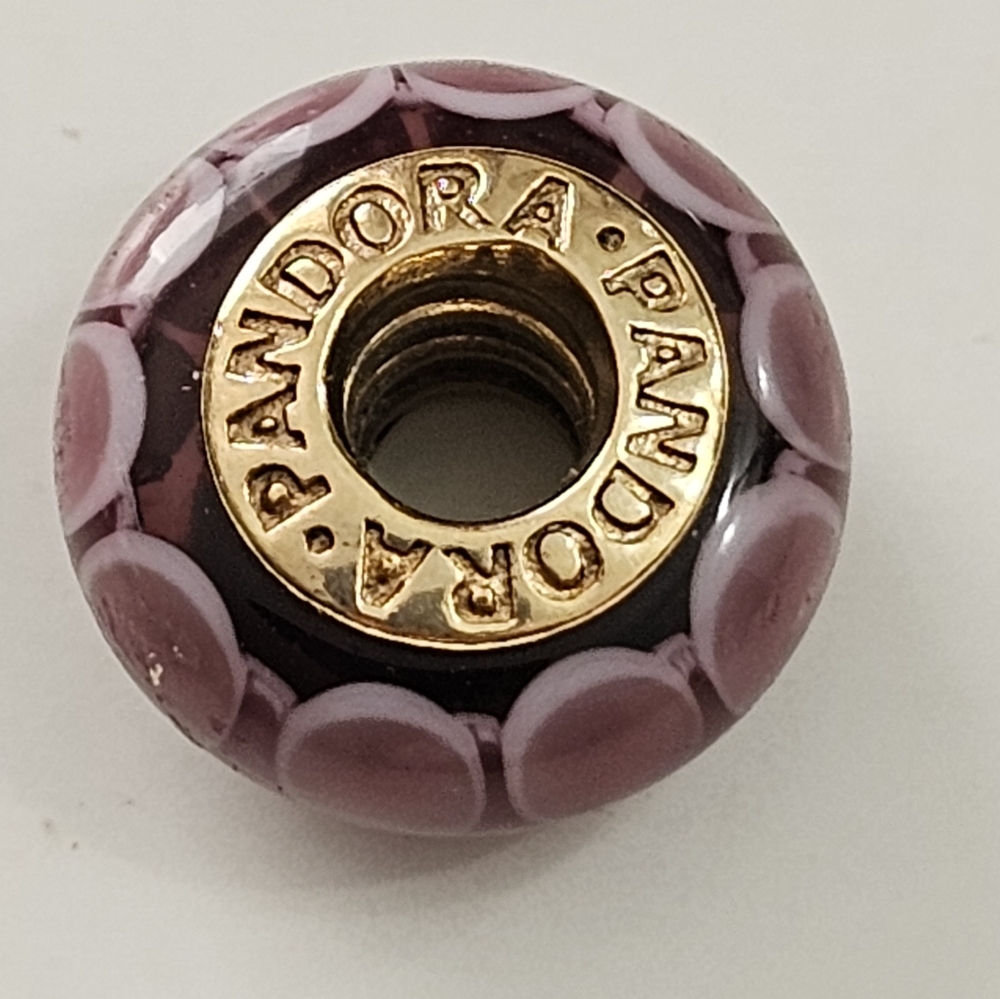 Pandora Purple Lotus charm for bracelet